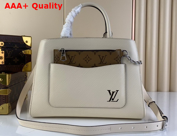 Louis Vuitton Marelle Tote MM Quartz Epi Leather Replica