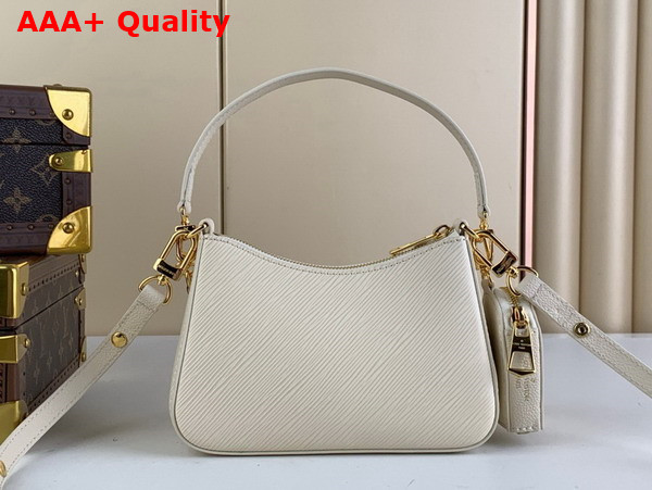 Louis Vuitton Marellini Handbag in Quartz White Epi Grained Cowhide Leather M22941 Replica