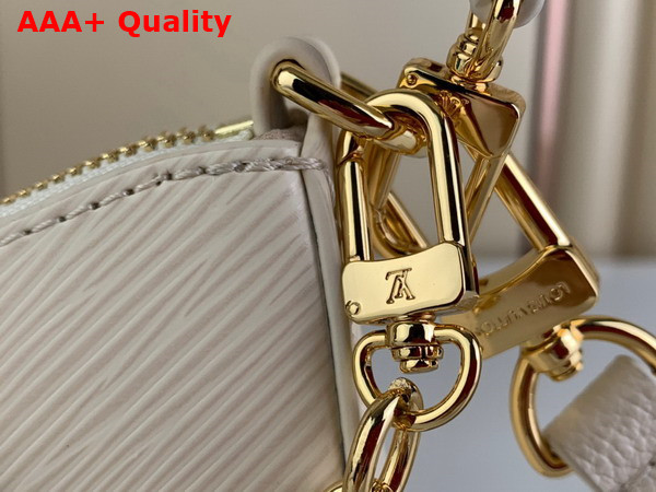 Louis Vuitton Marellini Handbag in Quartz White Epi Grained Cowhide Leather M22941 Replica