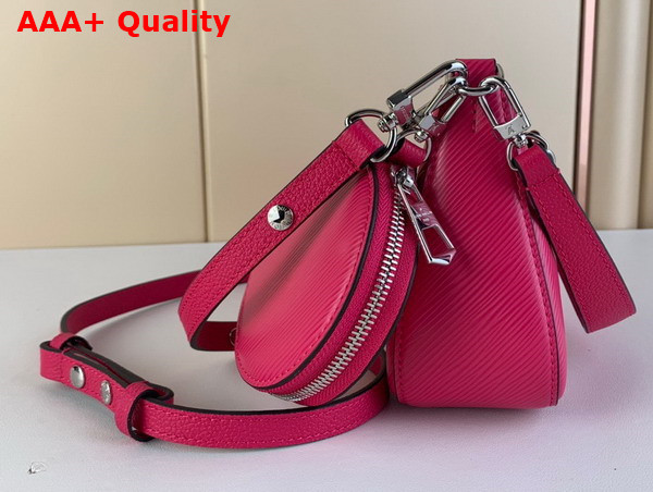 Louis Vuitton Marellini Handbag in Rose Miami Pink Epi Grained Cowhide Leather M21091 Replica