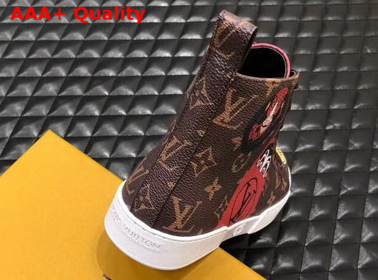 Louis Vuitton Match Up Trainer Boot Monogran Coated Canvas with Printed Patches Replica