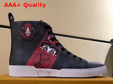 Louis Vuitton Match Up Trainer Boot Monogran Eclipse Canvas with Printed Patches Replica