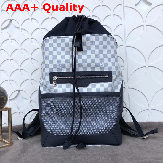 Louis Vuitton Matchpoint Backpack Damier Coastline Canvas Replica