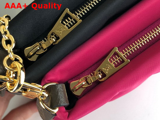 Louis Vuitton Maxi Multi Pochette Accessoires Black Fuchsia M58980 Replica