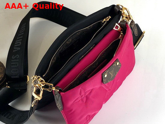 Louis Vuitton Maxi Multi Pochette Accessoires Black Fuchsia M58980 Replica