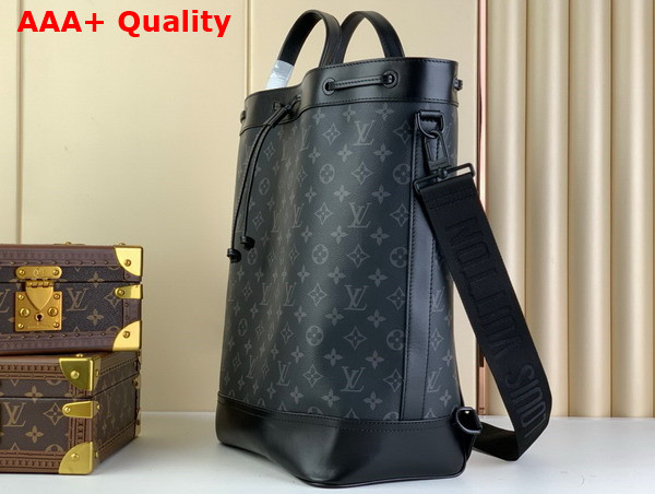 Louis Vuitton Maxi Noe Sling Bag in Monogram Eclipse Canvas M46693 Replica