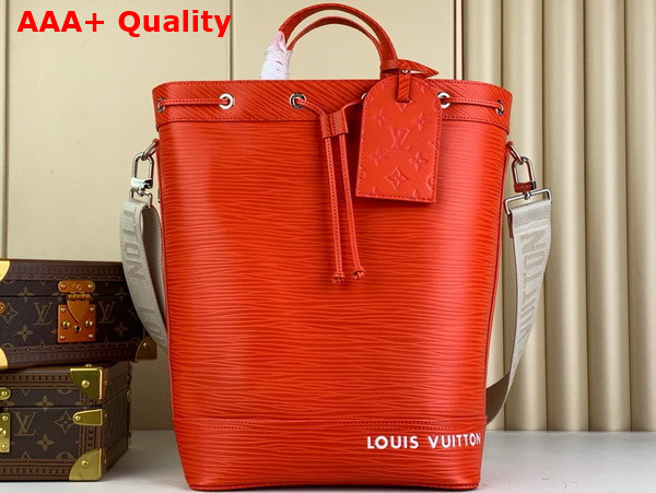 Louis Vuitton Maxi Noe Sling Bag in Red Epi Leather Replica