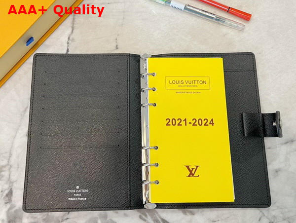 Louis Vuitton Medium Ring Agenda Cover Damier Graphite Canvas R20242 Replica