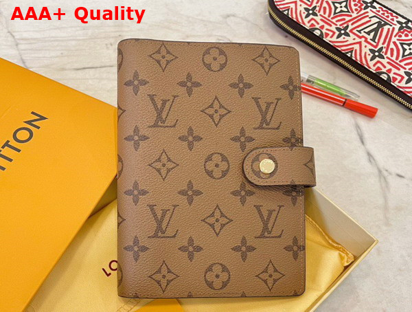 Louis Vuitton Medium Ring Agenda Cover Light Brown Monogram Canvas Replica