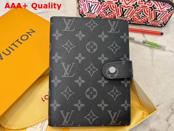 Louis Vuitton Medium Ring Agenda Cover Monogram Eclipse Canvas Replica