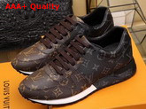 Louis Vuitton Men Run Away Trainer Monogram Canvas Replica