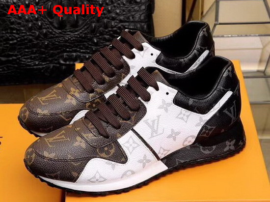 Louis Vuitton Men Run Away Trainer Patchwork Monogram Canvas Replica