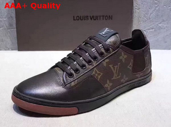 Louis Vuitton Men Sneaker Damier Ebene Canvas Replica