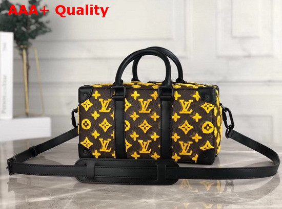 Louis Vuitton Mens 2020 Spring Summer Fashion Show Runway Bag in Embroidered Monogram Canvas Replica