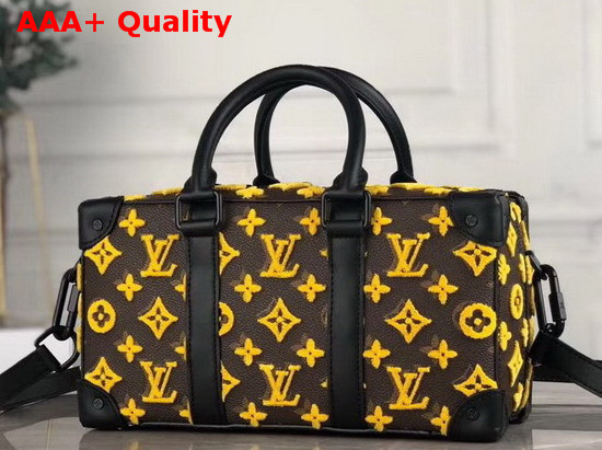 Louis Vuitton Mens 2020 Spring Summer Fashion Show Runway Bag in Embroidered Monogram Canvas Replica