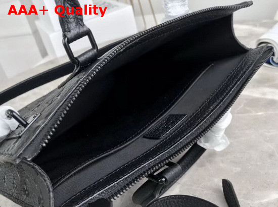 Louis Vuitton Mens 2020 Spring Summer Fashion Show Tote Bag in Black Taurillon Monogram Leather Replica