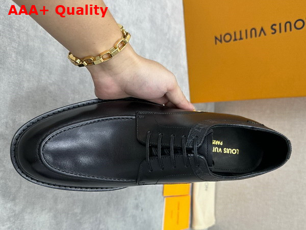 Louis Vuitton Mens Derby in Black Calf Leather Replica