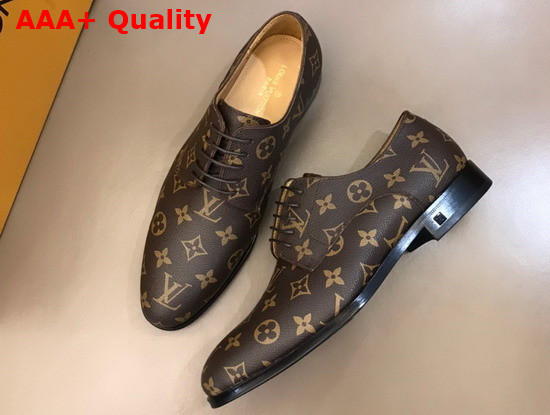 Louis Vuitton Mens Derby in Monogram Canvas Replica