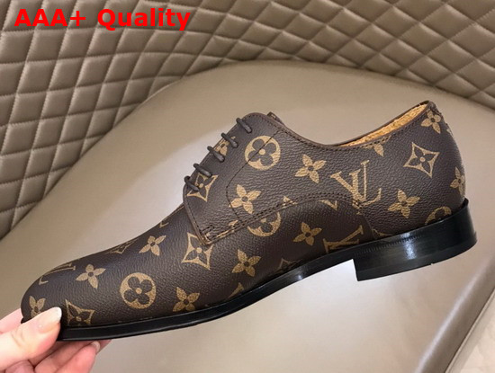 Louis Vuitton Mens Derby in Monogram Canvas Replica