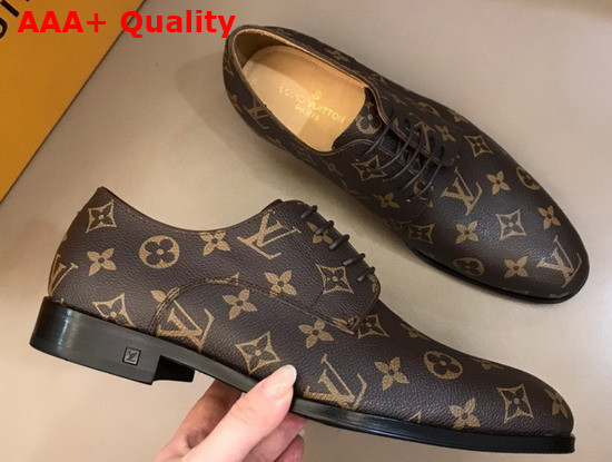 Louis Vuitton Mens Derby in Monogram Canvas Replica