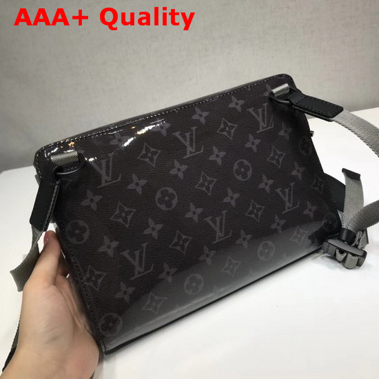 Louis Vuitton Messenger PM Black Monogram Glaze Coated Canvas Replica