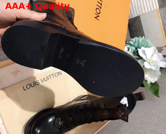 Louis Vuitton Metropolis Flat Ranger Black Calf Leather and Patent Monogram Canvas 1A7W13 Replica