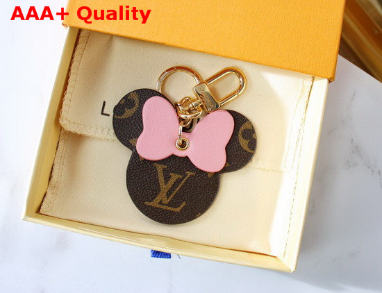 Louis Vuitton Mickey Bag Charm and Key Holder Monogram Pink Replica