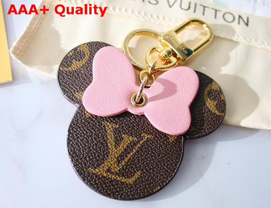 Louis Vuitton Mickey Bag Charm and Key Holder Monogram Pink Replica