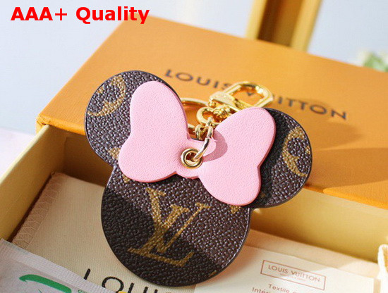 Louis Vuitton Mickey Bag Charm and Key Holder Monogram Pink Replica