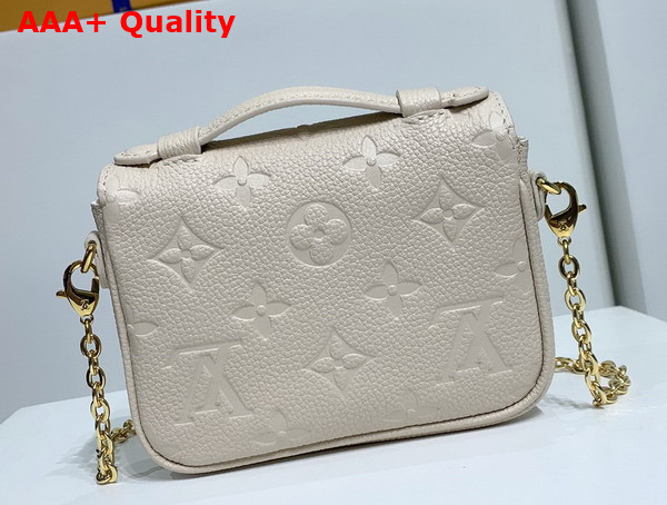 Louis Vuitton Micro Metis Beige Clair Monogram Empreinte Leather M81390 Replica