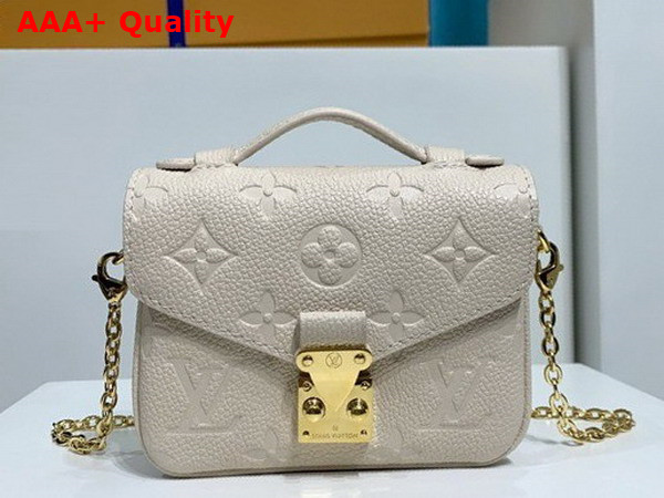 Louis Vuitton Micro Metis Beige Clair Monogram Empreinte Leather M81390 Replica