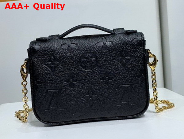 Louis Vuitton Micro Metis Black Monogram Empreinte Leather Replica