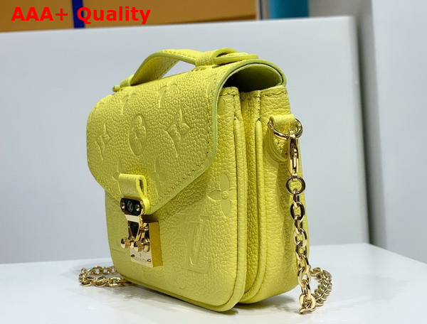 Louis Vuitton Micro Metis Yellow Monogram Empreinte Leather M81407 Replica