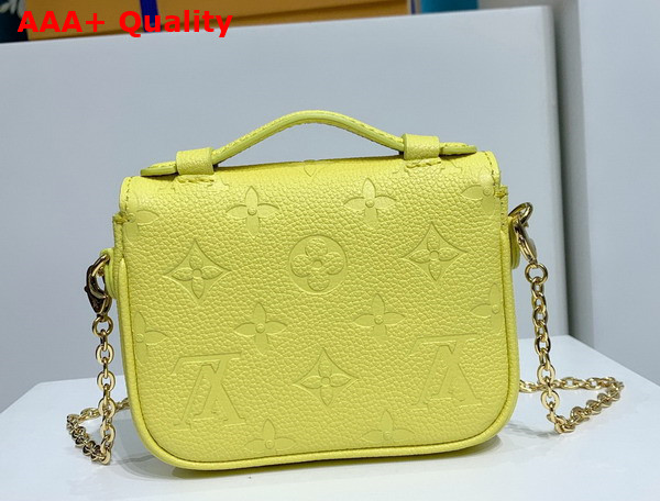 Louis Vuitton Micro Metis Yellow Monogram Empreinte Leather M81407 Replica