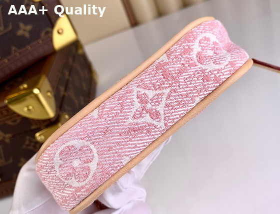 Louis Vuitton Micro Pochette Accessoires Pink Monogram Jacquard Denim M81176 Replica