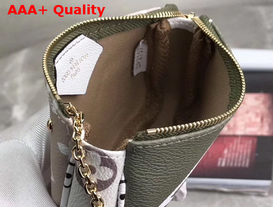 Louis Vuitton Micro Pochette Accessoires White and Khaki Monogram Coated Canvas M67579 Replica