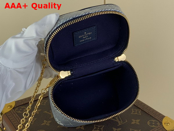 Louis Vuitton Micro Vanity in Blue Monoglam Coated Canvas M82467 Replica