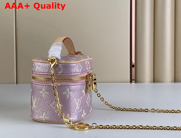 Louis Vuitton Micro Vanity in Iridescent Monoglam Coated Canvas Replica