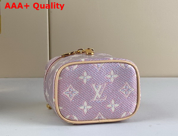 Louis Vuitton Micro Vanity in Iridescent Monoglam Coated Canvas Replica