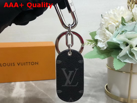 Louis Vuitton Military Tab Charm and Key Holder Black M67778 Replica