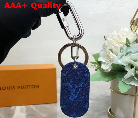 Louis Vuitton Military Tab Charm and Key Holder Blue M67779 Replica