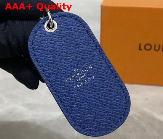 Louis Vuitton Military Tab Charm and Key Holder Blue M67779 Replica