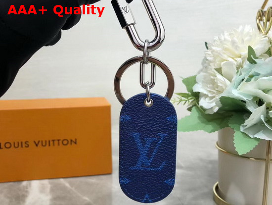 Louis Vuitton Military Tab Charm and Key Holder Blue M67779 Replica