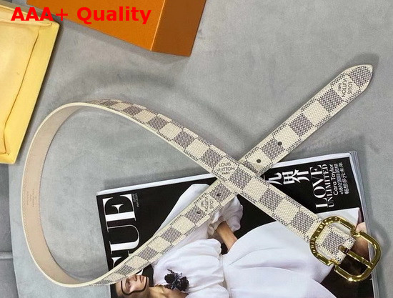 Louis Vuitton Mini 25mm Belt Damier Azur Canvas M9782V Replica