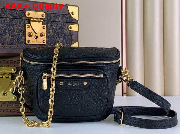 Louis Vuitton Mini Bumbag in Black Monogram Empreinte Leather M46917 Replica