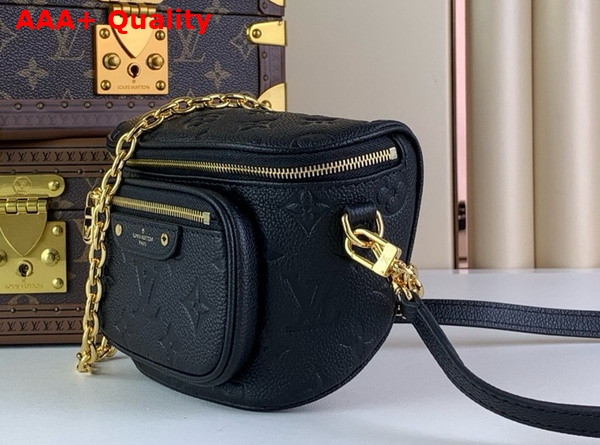 Louis Vuitton Mini Bumbag in Black Monogram Empreinte Leather M46917 Replica