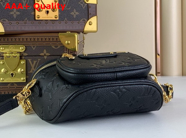 Louis Vuitton Mini Bumbag in Black Monogram Empreinte Leather M46917 Replica