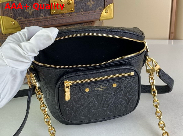 Louis Vuitton Mini Bumbag in Black Monogram Empreinte Leather M46917 Replica