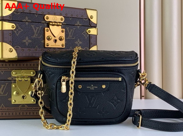 Louis Vuitton Mini Bumbag in Black Monogram Empreinte Leather M46917 Replica