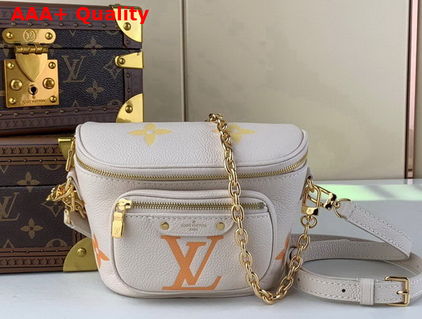 Louis Vuitton Mini Bumbag in Gradient Neutral Monogram Empreinte Leather M82208 Replica